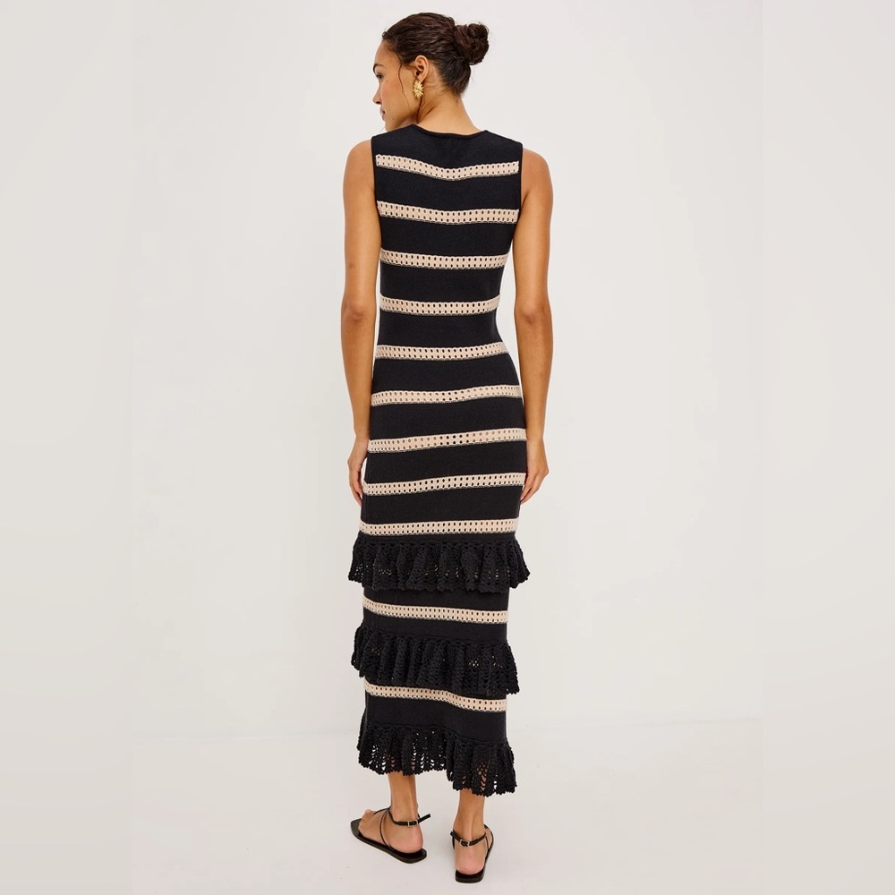 Rails Ana Dress- Black Oat Stripe - Picture 4 of 4